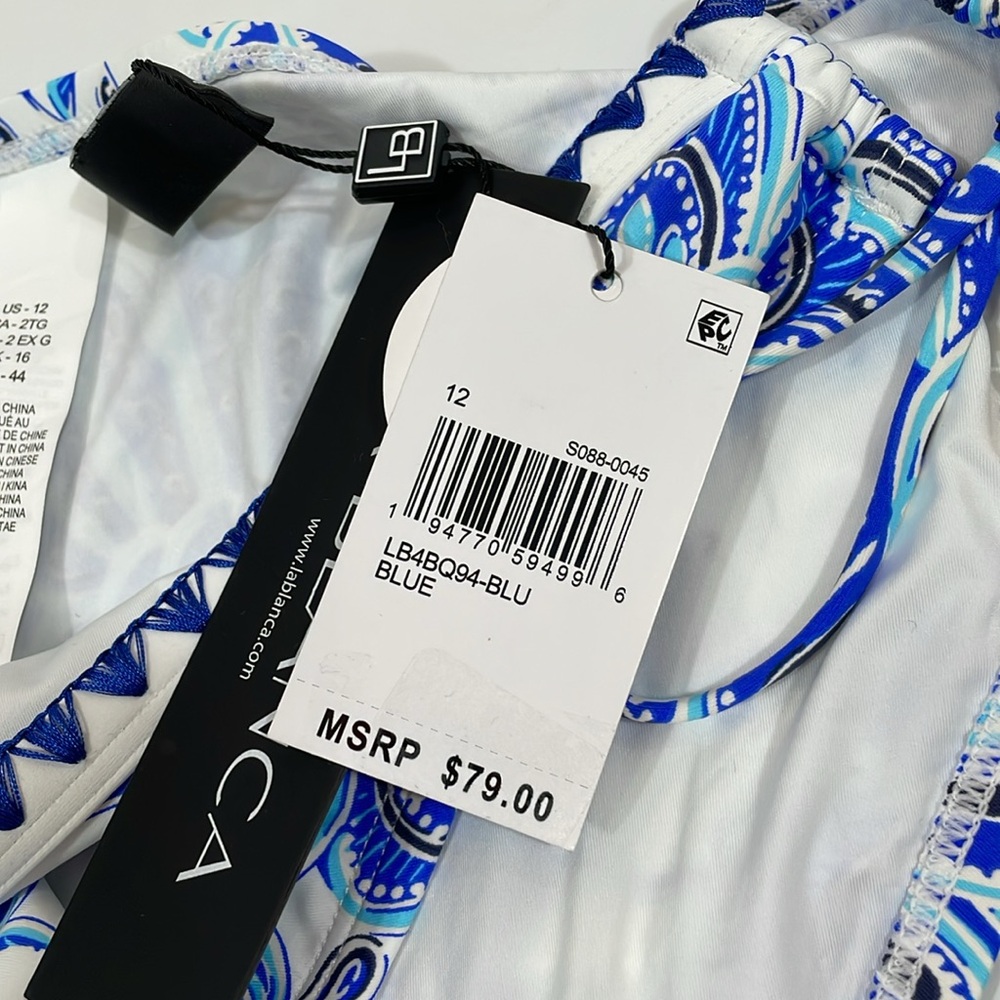 NWT La Blanca Beyond The Pacific Side-Tie Bikini Bottom Size 12 - Picture 8 of 11